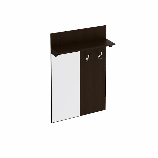 Вешалка настенная с зеркалом и полкой Юнитекс МОДЕНА МО 722 венге