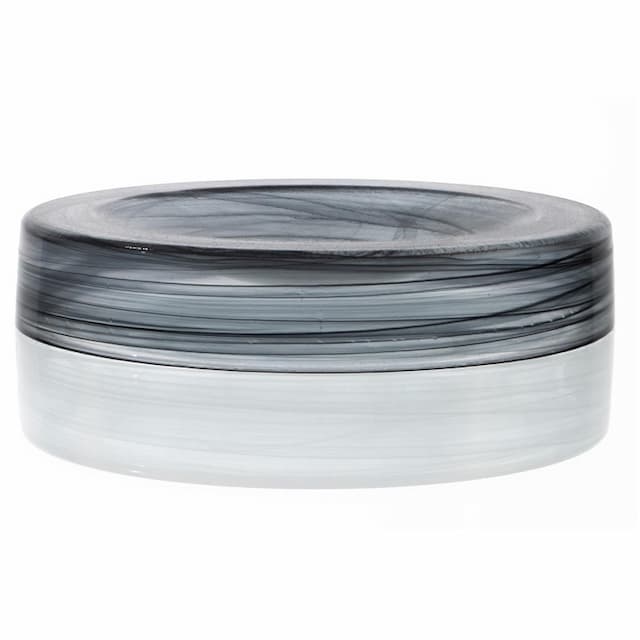 Салатник ARDACAM Hollow ARD 1982.43 d 21 см h 4,5 см (стекло, цвет / декор бело-черный)