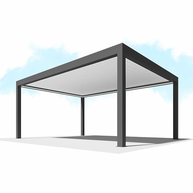 Пергола Сити-Форм Pergola В500-25П Bioclimatic с поворотными ламелями ЛАМЕЛЬ 250 X 53 (7,5х4,0) 1 модуль