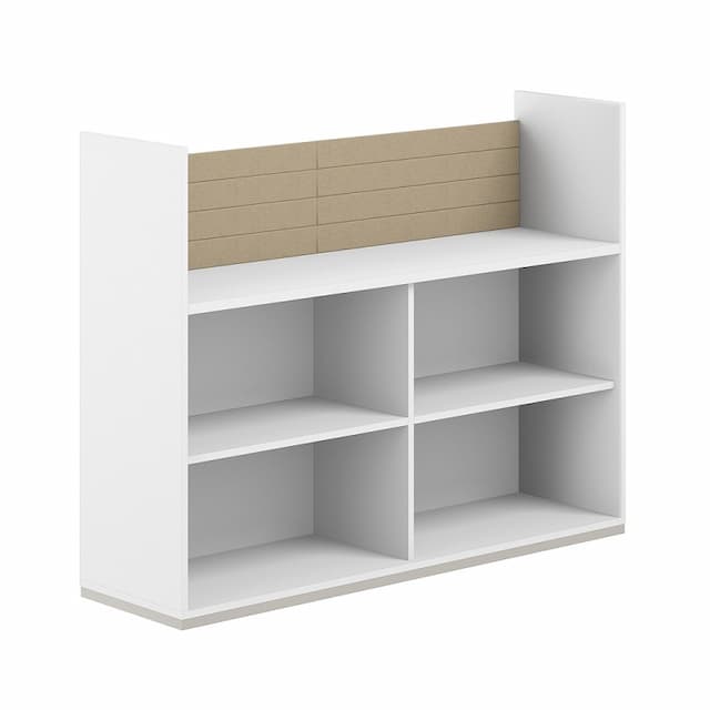 Стеллаж-комбо 1438 односторонний Norden Allegro AG.252.100.652.BG с экраном тканевым низким