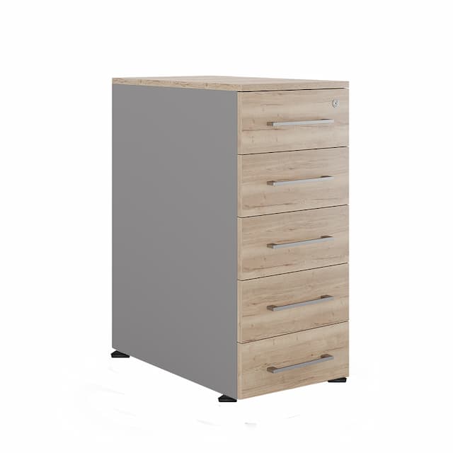 Тумба приставная Kobor TS5-40/70 aluminum/natural