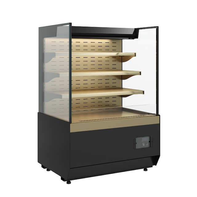 Витрина холодильная Carboma Cube 2 KC70 VM 0,9-2 STANDARD открытая, горка прямая боковина (версия 2.0) (9005-0109)